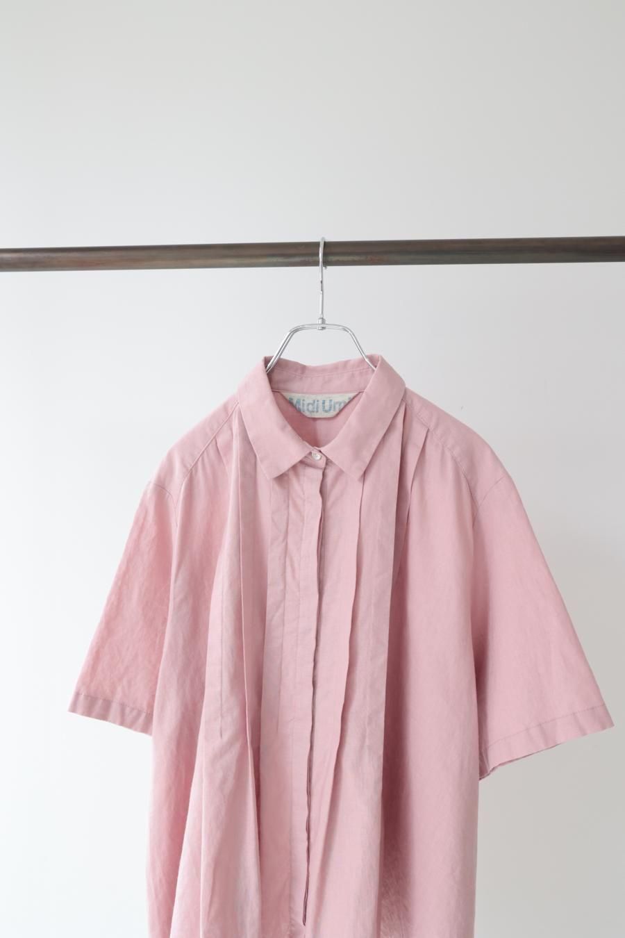 tuck short shirt - MidiUmi（ミディウミ）｜OFFICIAL ONLINE SHOP