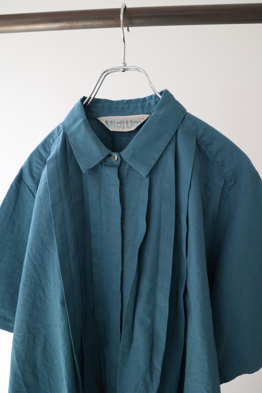 tuck short shirt - MidiUmi（ミディウミ）｜OFFICIAL ONLINE SHOP