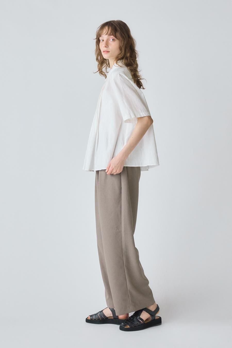 tuck short shirt - MidiUmi（ミディウミ）｜OFFICIAL ONLINE SHOP