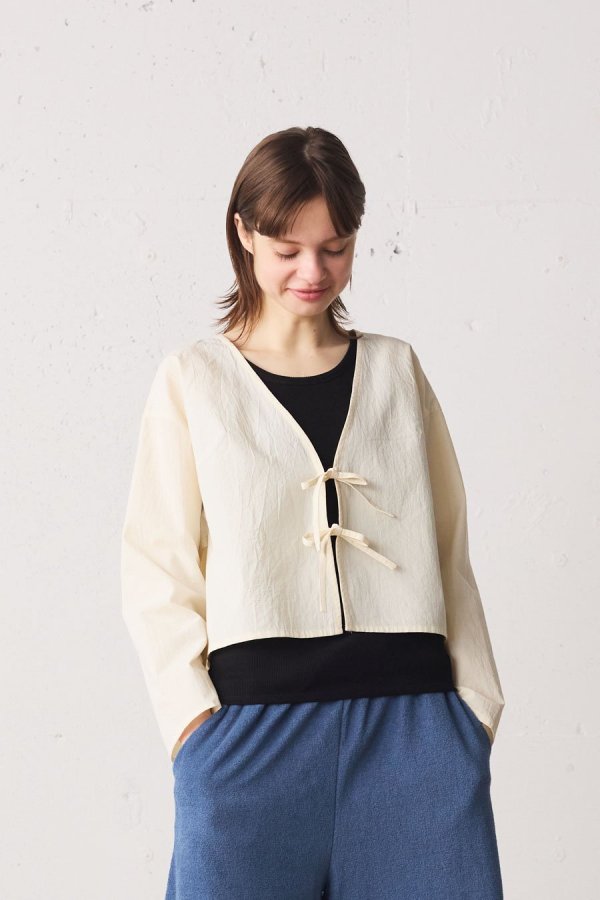 front ribbon cardigan