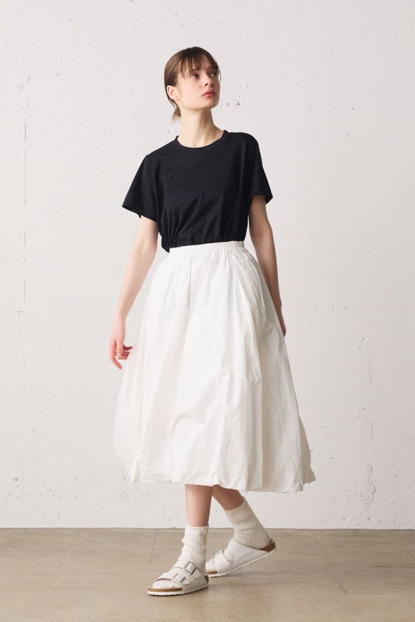 cotton linen balloon skirt