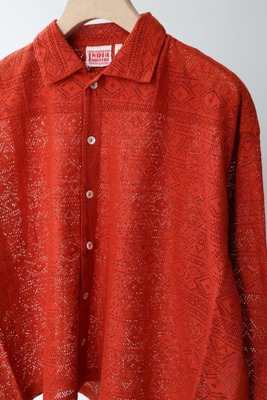 border russell lace shirt / INDIA INDUSTRY - MidiUmi