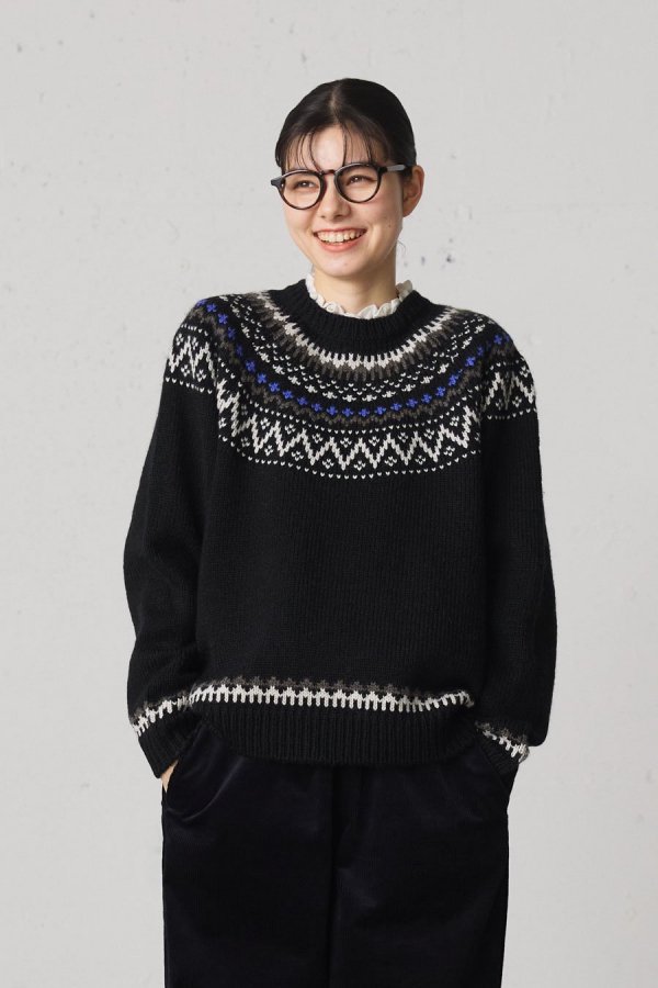 FUDGE11Ǻܡnordic knit pullover