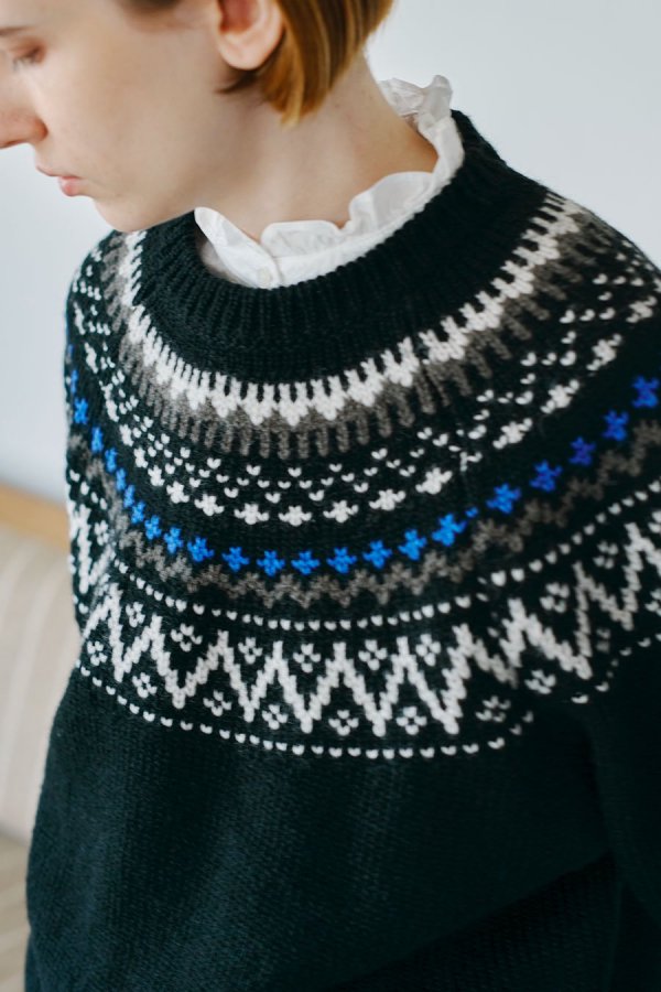 FUDGE11Ǻܡnordic knit pullover