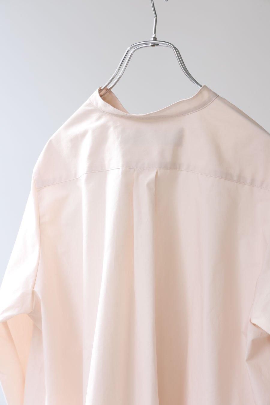 A line band collar shirt - MidiUmi(ミディウミ)|OFFICIAL A line band collar shirt - MidiUmi(ミディウミ)|OFFICIAL