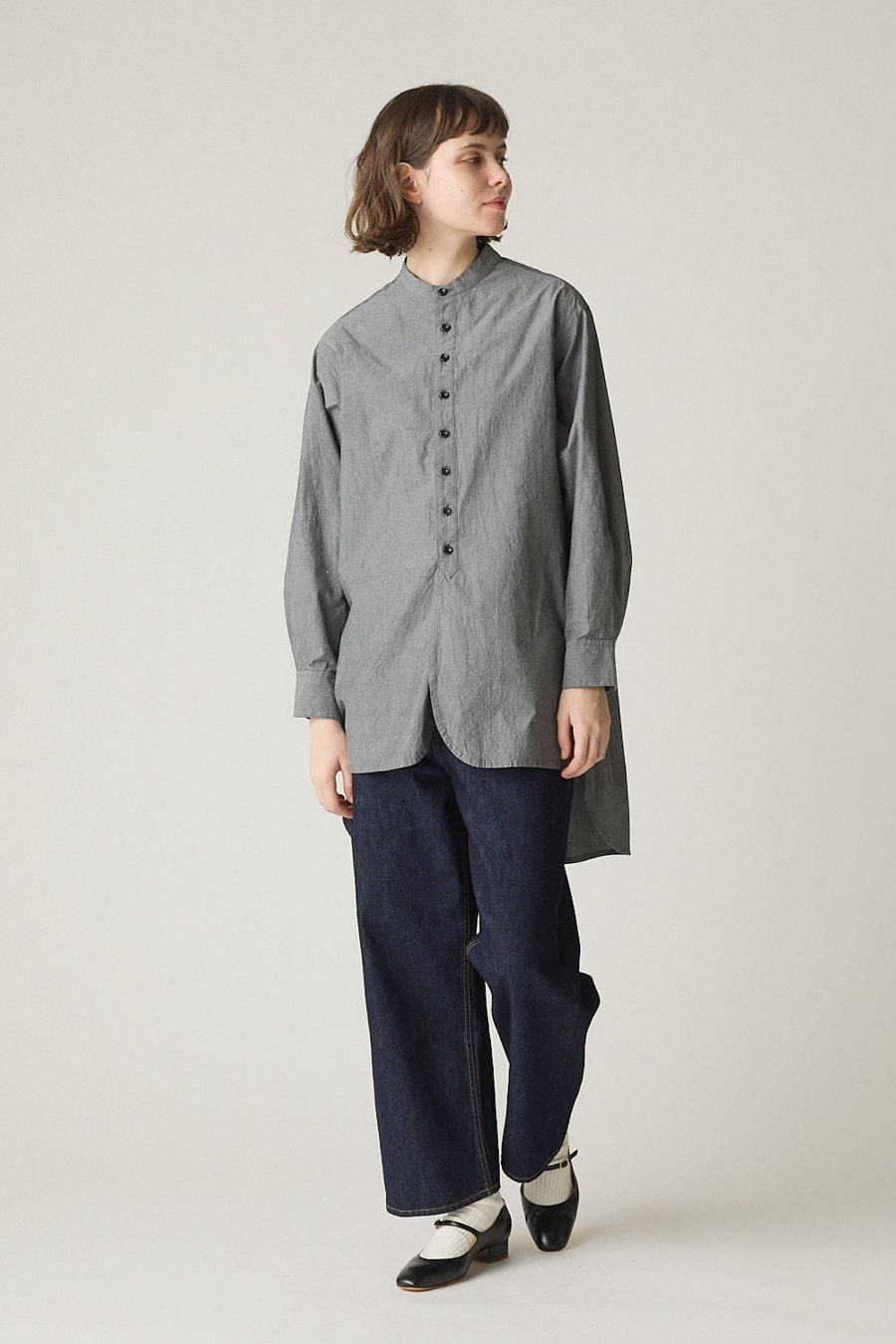 minsobi tシャツ フラワーロングシャツコート ロング丈スリット