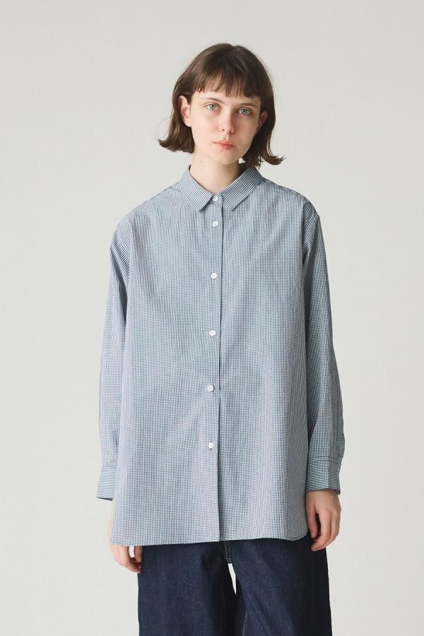 patterned wide long shirt 