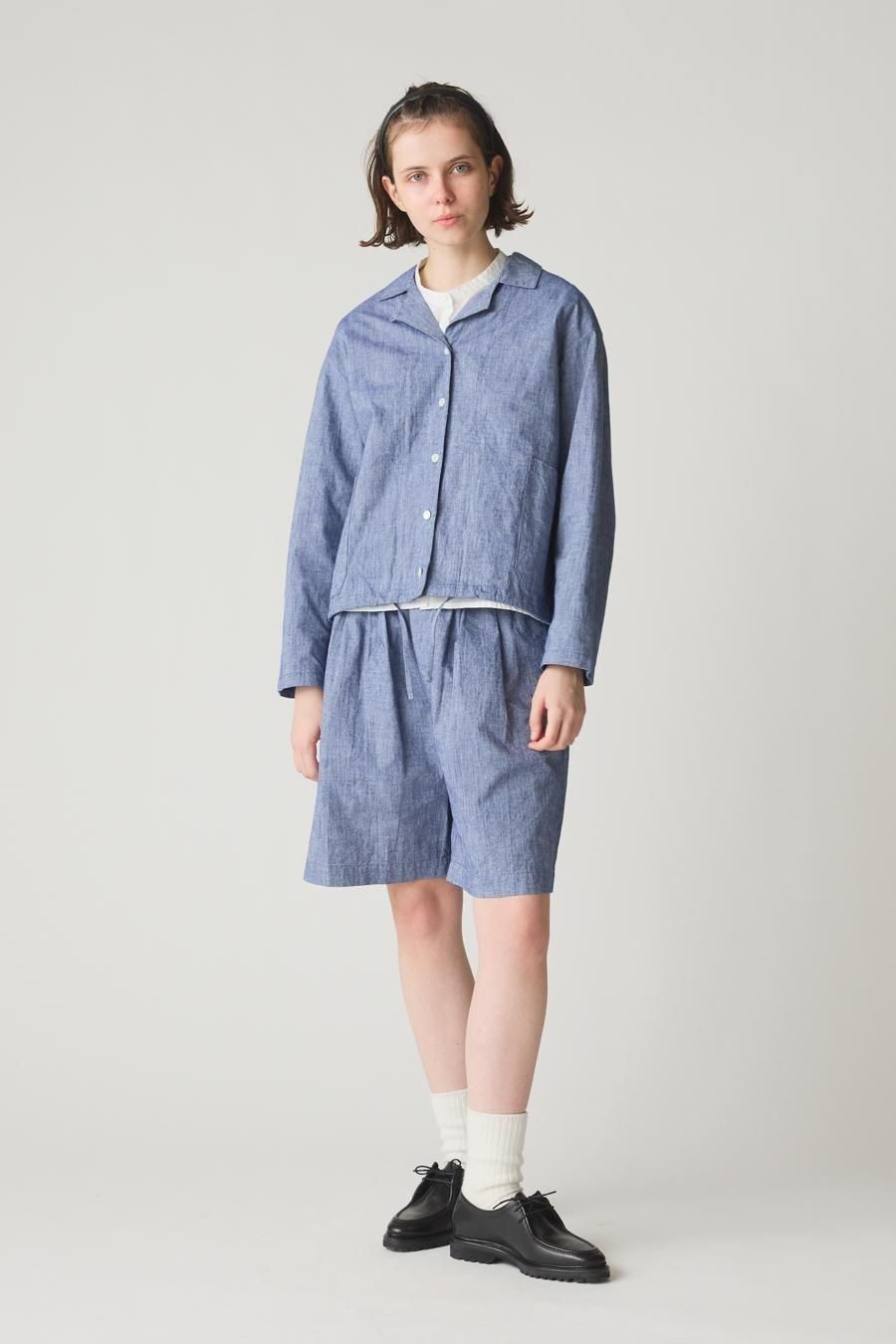chambray shirt jacket - MidiUmi（ミディウミ）｜OFFICIAL