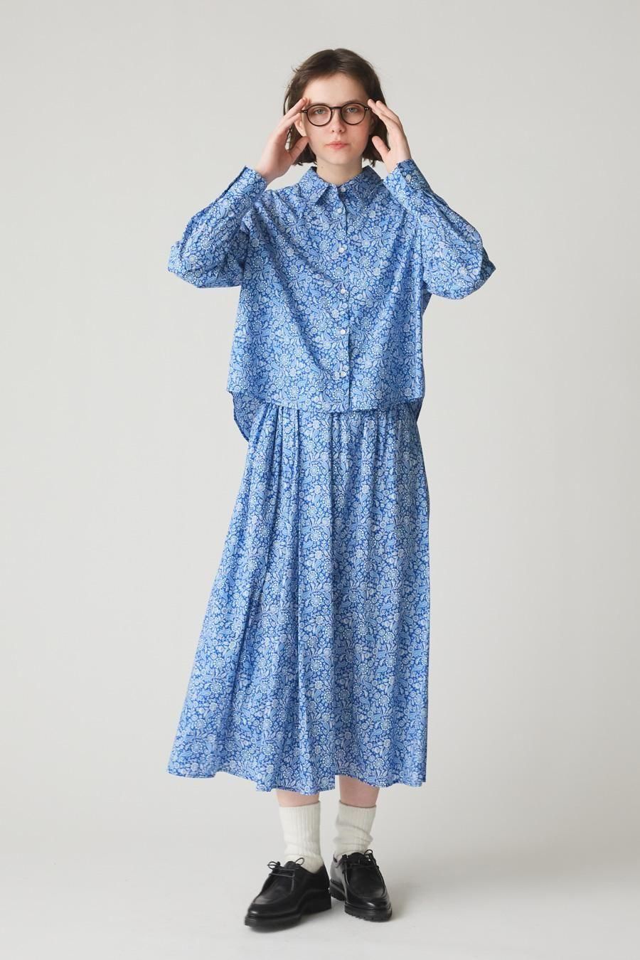 LIBERTY print shirt - MidiUmi（ミディウミ）｜OFFICIAL ONLINE