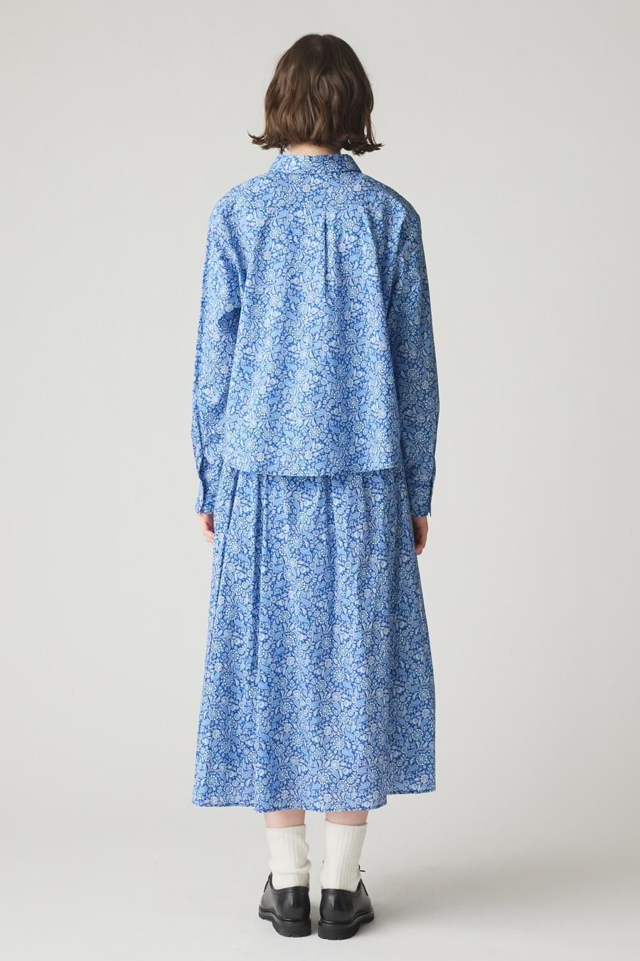 23ss【MidiUmi】LIBERTY PRINT SK日本製 MidiUmi｜LIBERTY print shirt - MidiUmi(ミディウミ