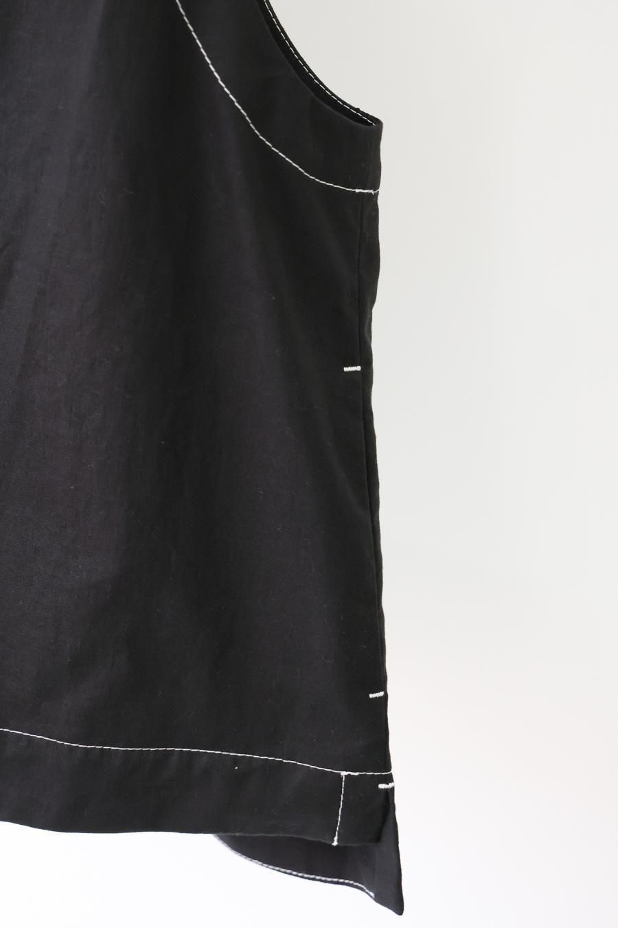 上品なブランド V linen cotton neck MidiUmi（ミディウミ）｜OFFICIAL - vest トップス