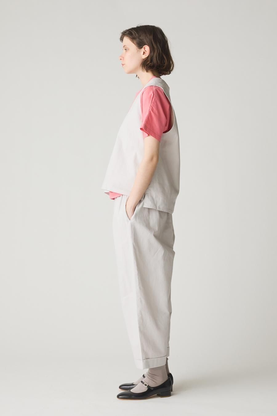 MidiUmi｜cotton linen V neck vest cotton linen V neck vest - MidiUmi（ミディウミ）｜OFFICIAL