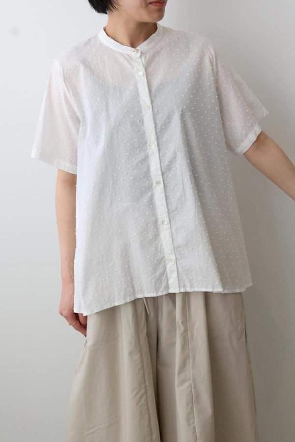 <img class='new_mark_img1' src='https://img.shop-pro.jp/img/new/icons8.gif' style='border:none;display:inline;margin:0px;padding:0px;width:auto;' />half sleeve dots A line shirt