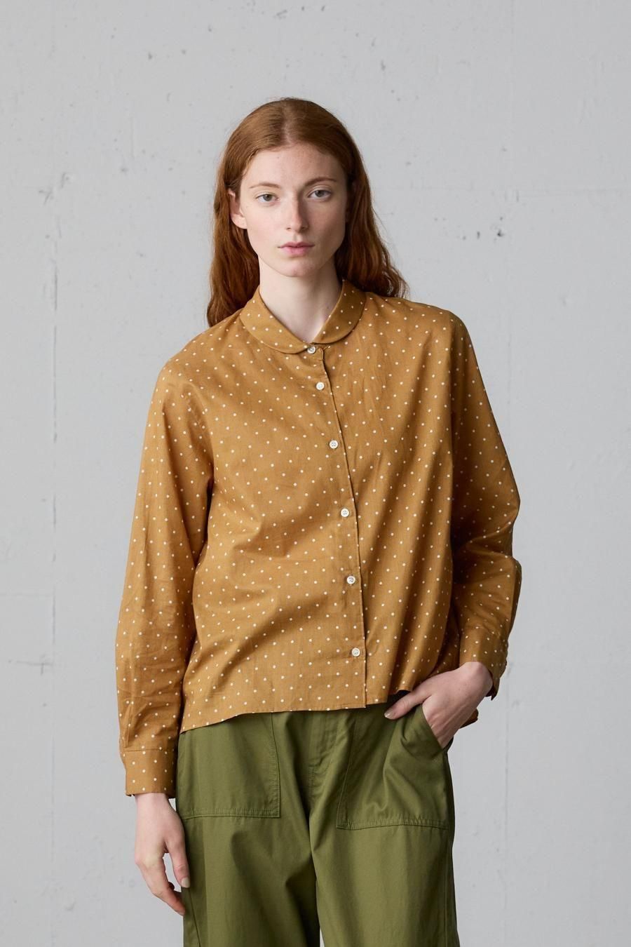 dots dutch collar shirt - MidiUmi（ミディウミ）｜OFFICIAL