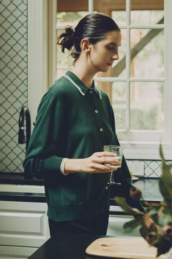 polo knit cardiganڥʥηǺܡ