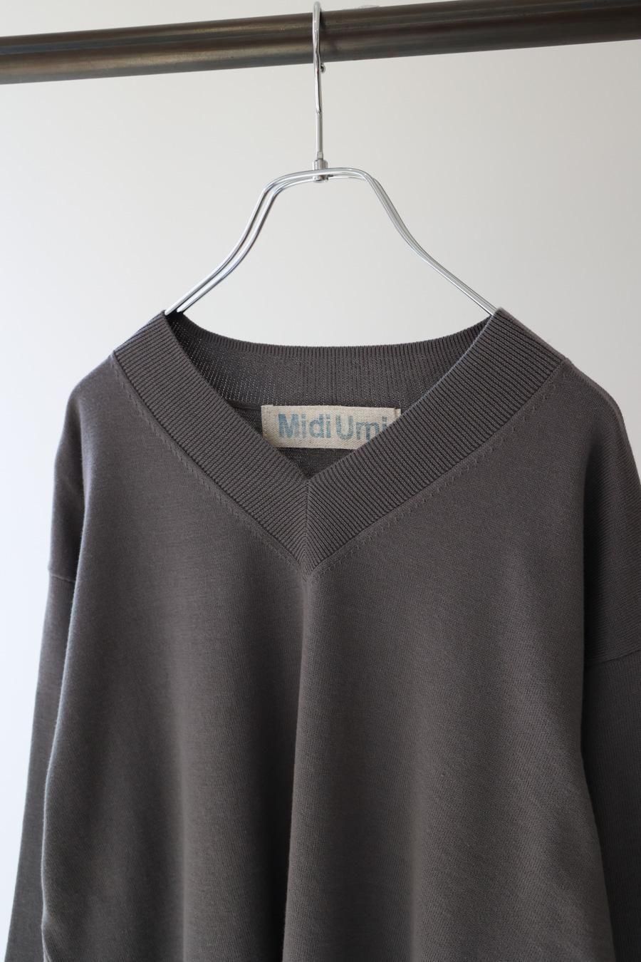 V neck knit pullover - MidiUmi（ミディウミ）｜OFFICIAL ONLINE SHOP