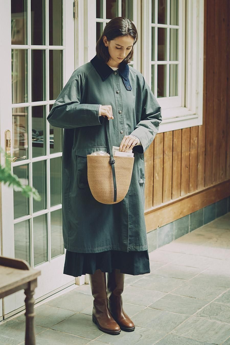 hunting long coat - MidiUmi（ミディウミ）｜OFFICIAL ONLINE SHOP
