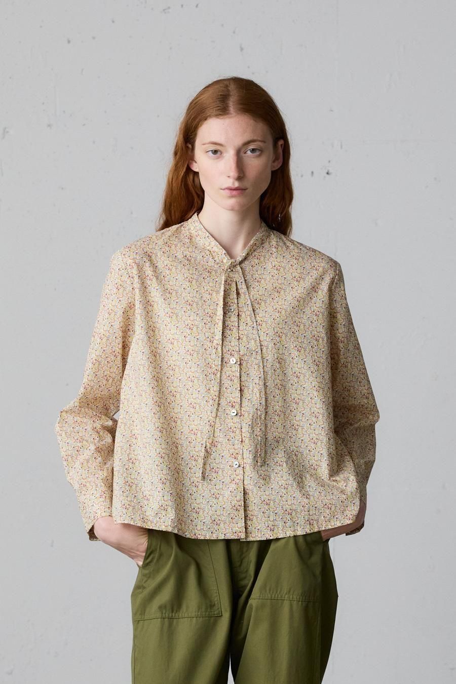 LIBERTY bow-tie shirt - MidiUmi（ミディウミ）｜OFFICIAL