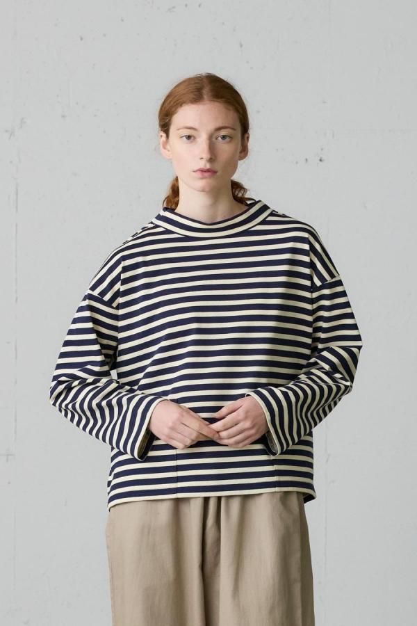 fisherman smock boeder T shirt