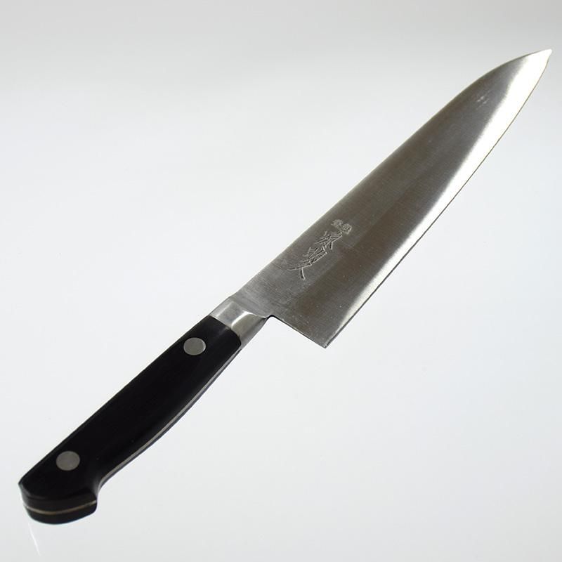 有次 三徳牛刀? 上製 厚打ち ツバ有り 180mm 廃盤品 弱々しく 有次 三徳牛刀? 上製 厚打ち ツバ有り 180mm 廃盤品 弱々しく