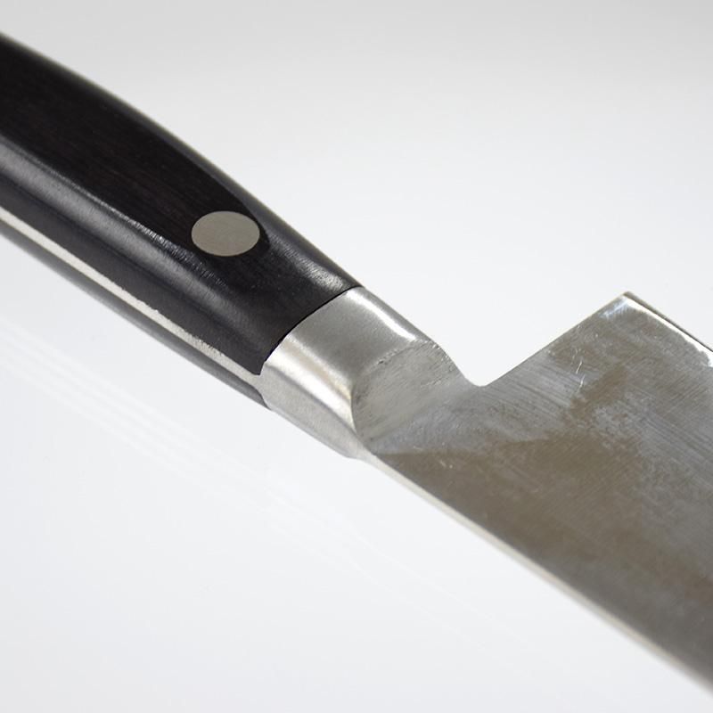 源助久「ツバ付牛刀」180mm 日本鋼 - 越前本手打包丁と農具の 源助久「ツバ付牛刀」180mm 日本鋼 - 越前本手打包丁と農具の