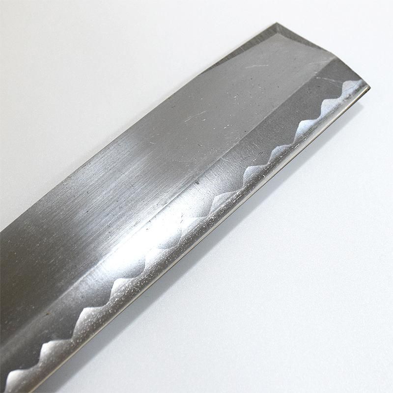 田中特製「腰鉈(片刃・細幅) 桜皮鞘」225mm 青紙2号 - 越前本 田中特製「腰鉈(片刃・細幅) 桜皮鞘」225mm 青紙2号 - 越前本