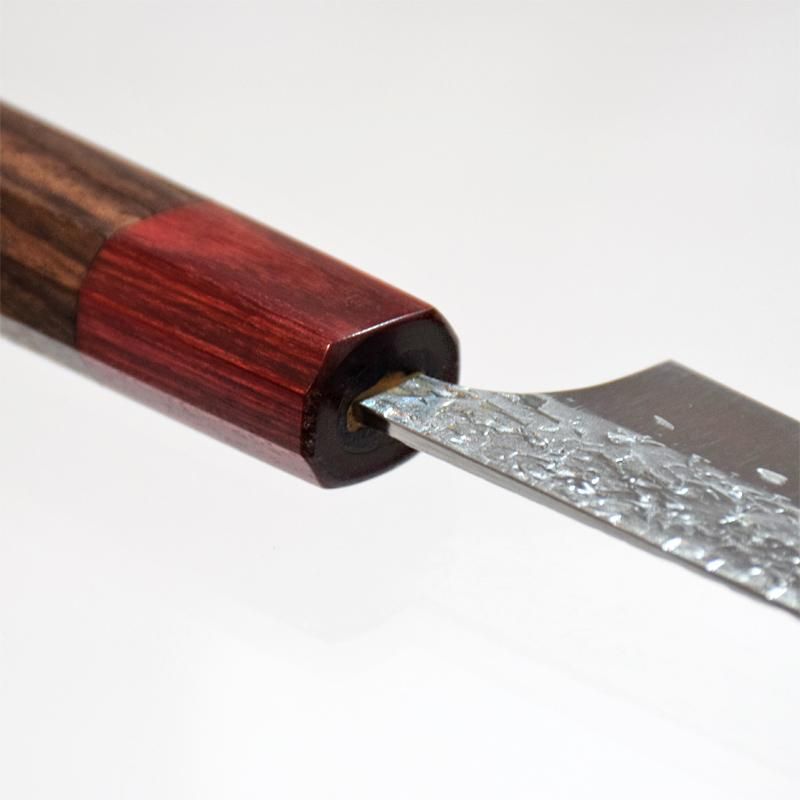 黒崎優 「雫」 ペティナイフ120mm 粉末ハイス鋼・鎚目打・紫檀 黒崎優 「雫」 ペティナイフ120mm 粉末ハイス鋼・鎚目打・紫檀