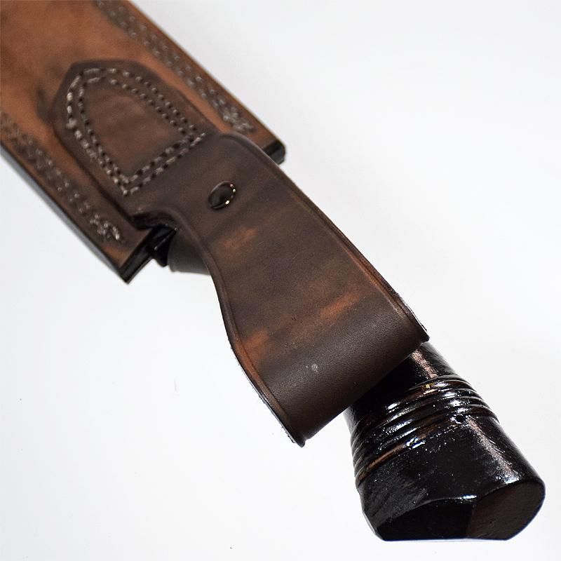 佐治武士「剣鉈」210mm 多層鋼・九頭竜川(別注)・革鞘入り - 越前本