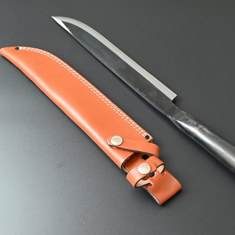 マタギ用剣ナタ(袋ナガサ)刃渡り240mm - 越前本手打包丁と マタギ用剣ナタ(袋ナガサ)刃渡り240mm - 越前本手打包丁と
