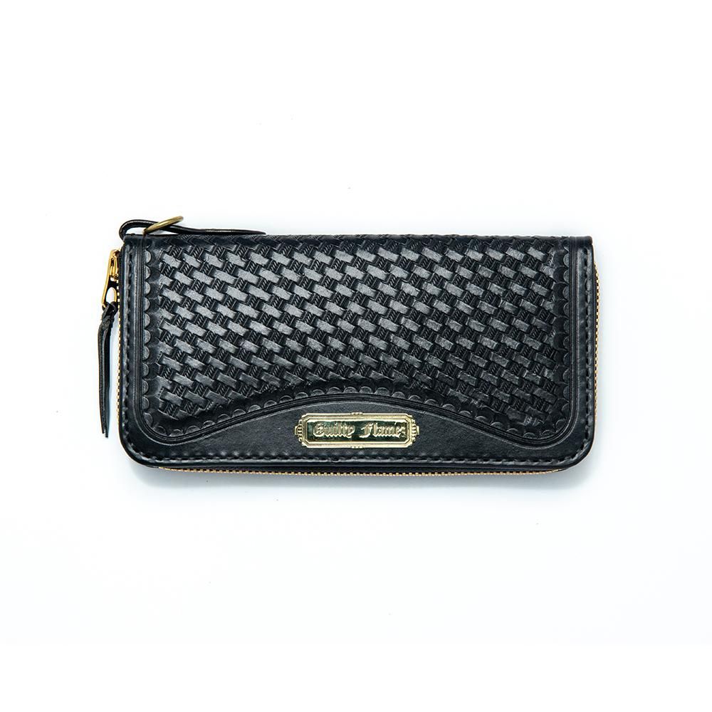GF-LZIP1 ROUND ZIP BASKET LONG WALLET (PLATE TYPE) - Guilty GF-LZIP1 ROUND ZIP BASKET LONG WALLET (PLATE TYPE) - Guilty