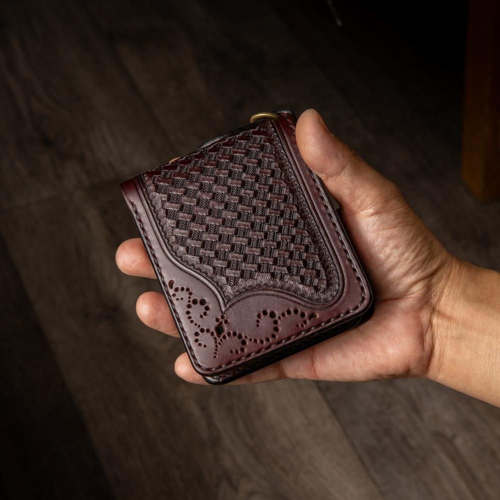 GF-HW6 BASKET HALF WALLET - Guilty Leather Factory