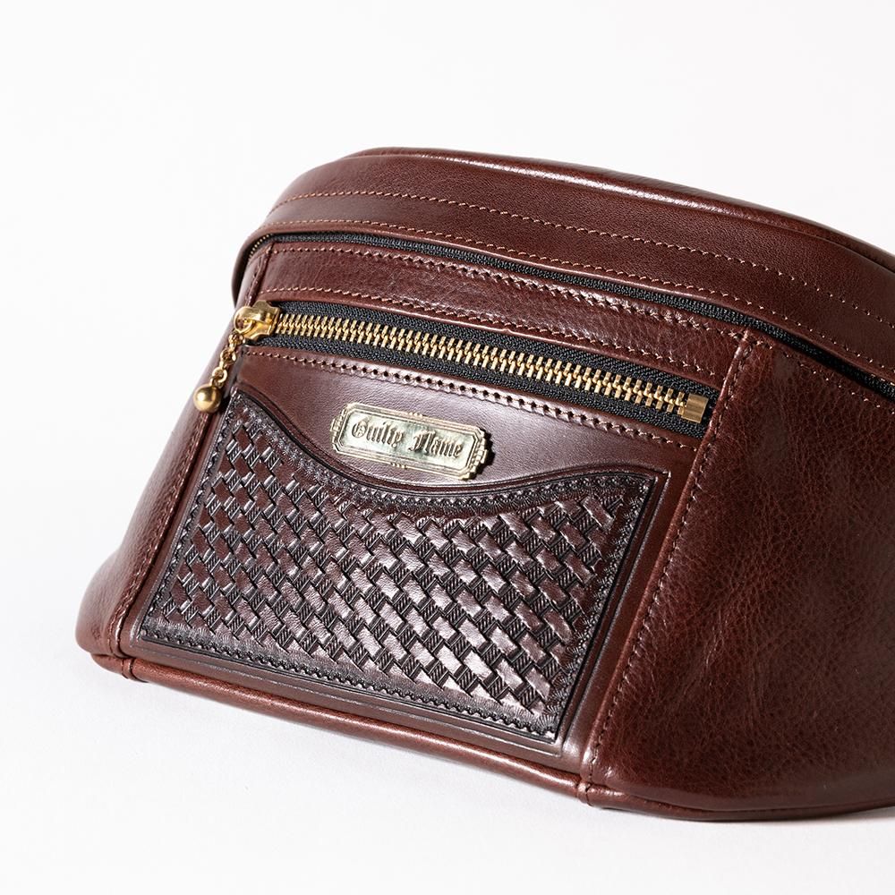 ギルティフレイム GUILTY FLAME レザー ウエストバッグ GF-BWB WASTE BAG - Guilty Leather Factory