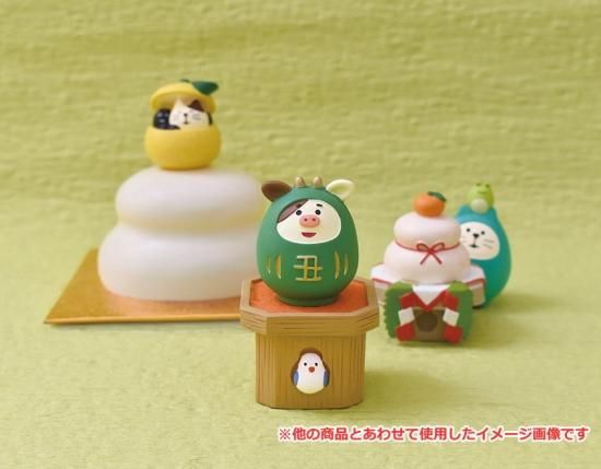 デコレ　コンコンブル　丑だるま　2021お正月 デコレコンコンブル丑だるま2021お正月