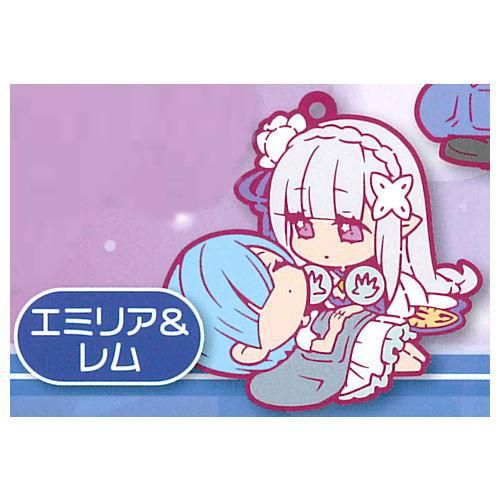 Re ゼロから始める異世界生活 キャラばんちょうこうラバーマスコット2 9 エミリア レム ネコポス配送対応 C ガチャガチャ 食玩 通販 トイサンタ本店 フィギュア カプセルトイ