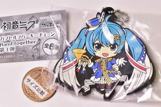 雪ミク ねんどろいどぷらす トレーディングラバーキーチェーン コンプセット グッズ]雪ミク ねんどろいどぷらす トレーディングラバーキー