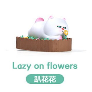 POPMART VIVICAT 饷꡼ [7.Lazy on flowers] ͥݥԲ 