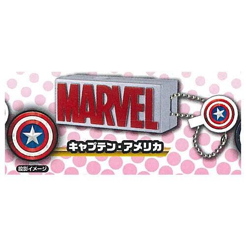 マーベル ロゴ プロジェクションキーホルダー2nd 3 キャプテン アメリカ ネコポス配送対応 C ガチャガチャ 食玩 通販 トイサンタ本店 フィギュア カプセルトイ
