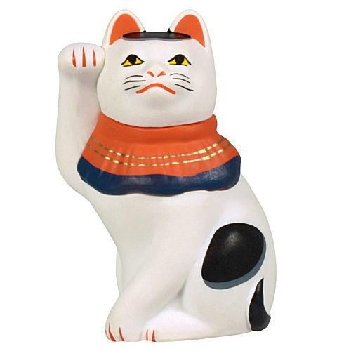 招き猫ミニチュアコレクション [3.今戸焼丸〆猫]【ネコポス配送
