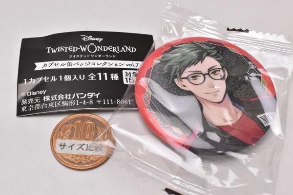 ディズニー ツイステッドワンダーランド カプセル缶バッジ