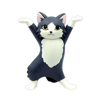 初売り 福袋 ネコのペンおき3 垂れ耳・長毛ver [4.長毛(ハチワレ)] クオリア 机上用品・文具収納