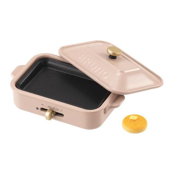 Bruno ブルーノ ミニチュアコレクション2 2 コンパクトホットプレート Pink Beige 平面プレート 特製パンケーキパーツ付 バンダイ ガチャガチャ カプセルトイ 通販