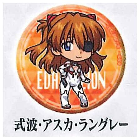(2)　エヴァ　缶バッジ　式波・アスカ・ラングレー 2) エヴァ 缶バッジ 式波・アスカ・ラングレー