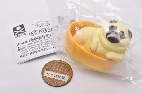 アニマルアトラクション ぱぐさんぽ [6.お風呂でくつろぐパグ(黒