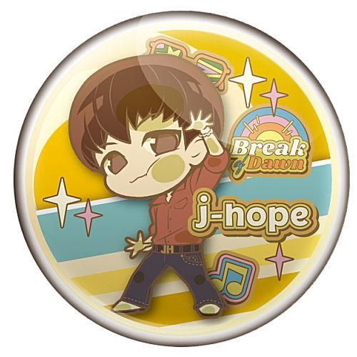 NEWモデル TinyTAN ぴた！でふぉめ缶バッジ j-hope アイドル