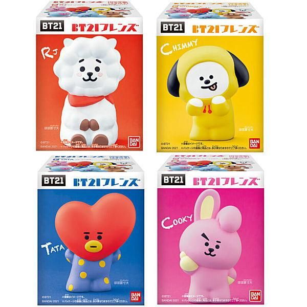 BT21フレンズ [アソート4種セット(2.RJ/5.CHIMMY/6.TATA/7.COOKY)] バンダイ 食玩 通販