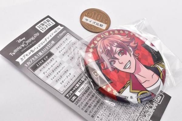 ツイステ　エーストラッポラ　カプセル缶バッジ　式典 ツイステッドワンダーランド ツイステ エース・トラッポラ 式典