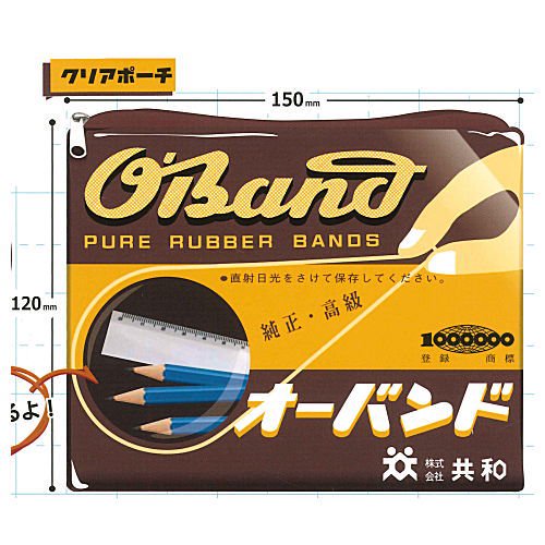 O'Band オーバンド PURE RUBBER BANDS マルチアソート [1.クリアポーチ