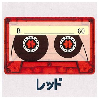 カセットテープ クリアポーチ [4.レッド]【ネコポス配送対応】【C】