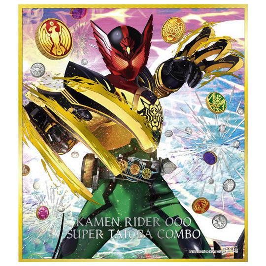 仮面ライダー 色紙art セレクション1 10 オーズ スーパータトバ コンボ 金色 銀色w箔押し バンダイ 食玩 通販
