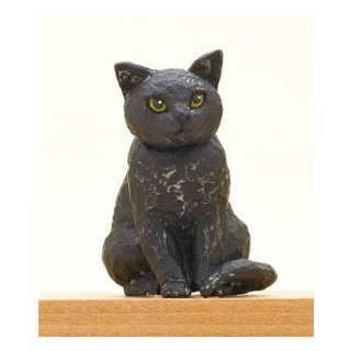 はしもとみお 猫の彫刻(再販) [2.クロ]【 ネコポス不可 】【C】